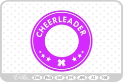 Cheerleader Circle SVG PNG DXF Product Image 1
