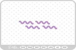 Wavy Line SVG PNG DXF Product Image 1