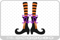 Witch Feet Shoes Boots Halloween SVG PNG DXF Product Image 1