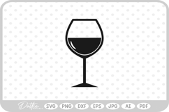 Wine Glass Drink SVG PNG DXF Product Image 1