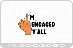 Wife Finger Engagement Wedding Ring Love SVG PNG DXF Product Image 1