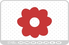 Flower Doodle Sketch Style Hand Drawn SVG PNG DXF Product Image 1