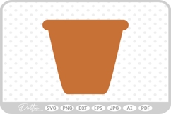 Plant Pot SVG PNG DXF Product Image 1
