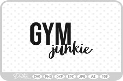 Fitness Quote Workout Gym SVG PNG DXF Product Image 1