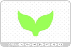 Sprout Leaf SVG PNG DXF Product Image 1