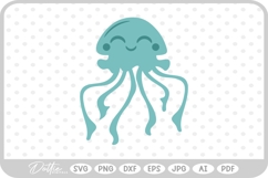 Jellyfish SVG PNG DXF Product Image 1