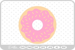 Ring Donut Sweet Treat SVG PNG DXF Product Image 1
