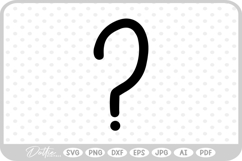 Question Mark SVG PNG DXF Product Image 1