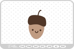 Acorns Fall Autumn Nut Woodland Pinecone Fall SVG PNG DXF Product Image 1