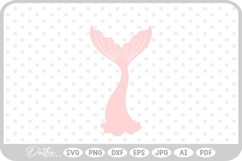 Mermaid Tail Water Fish Ocean Sea Fantasy Scales SVG PNG DXF Product Image 1