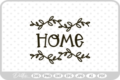 Home Family Botanical Hand Drawn Vine SVG PNG DXF Product Image 1