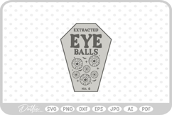 Extracted Eye Balls Potion Bottle Label Halloween Witch SVG Product Image 1