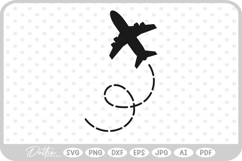 Plane Air Travel SVG PNG DXF Product Image 1