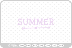 Summer Doodle Arrow SVG PNG DXF Product Image 1
