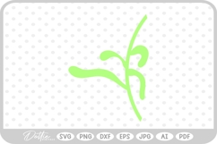 Stem With Leaves SVG PNG DXF Product Image 1