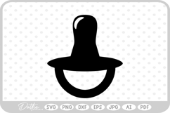 Pacifier Baby Dummy SVG PNG DXF Product Image 1