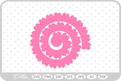 Rolled Flower SVG PNG DXF Product Image 1