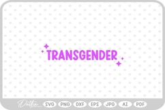 Transgender LGBTQ Words SVG PNG DXF Product Image 1