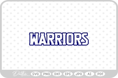Warriors Sports Team SVG PNG DXF Product Image 1