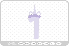Unicorn Number 123456789 SVG PNG DXF Product Image 1