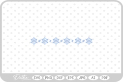 Christmas Festive Snowflake Line SVG PNG DXF Product Image 1