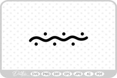 Wavy Line Flourish Swirl Shape Decorative SVG PNG DXF Product Image 1