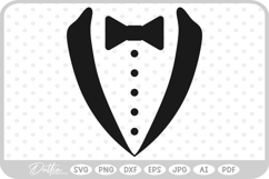 Tuxedo Shirt SVG PNG DXF Product Image 1