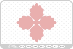 Flower Petal Shape Silhouette SVG PNG DXF Product Image 1