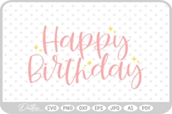 Happy Birthday SVG PNG DXF Product Image 1