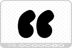 Speak Marks Punctuation SVG PNG DXF Product Image 1