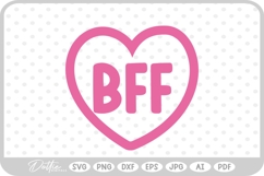 BFF Besties Best Friend SVG PNG DXF Product Image 1