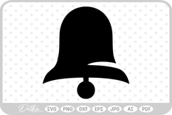 Bells Christmas Wedding Bell Sleigh SVG PNG DXF Product Image 1