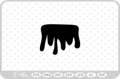 Dripping Melted Shape Silhouette Blood SVG PNG DXF Product Image 1