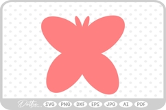 Flower Butterfly Cluster Silhouette Shape Doodle SVG PNG DXF Product Image 1
