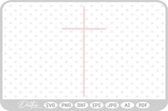 Slim Cross God Jesus SVG PNG DXF Product Image 1