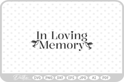 In Loving Memory Hummingbird SVG PNG DXF Product Image 1