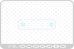 Christmas Winter Frame Border Background SVG PNG DXF Product Image 1
