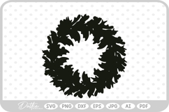 Botanical Wreath Frame Border SVG PNG DXF Product Image 1