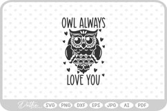 Owl Quote Bird SVG PNG DXF Product Image 1