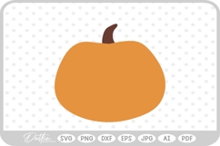 Pumpkin Halloween Autumn Fall Squash SVG PNG DXF Product Image 1