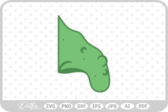 Witch Nose Warts Halloween Green SVG PNG DXF Product Image 1