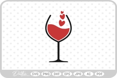 Wine Glass Drink SVG PNG DXF Product Image 1
