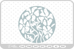 Abstract Flower Pattern Wavy Boho Botanic SVG PNG DXF Product Image 1
