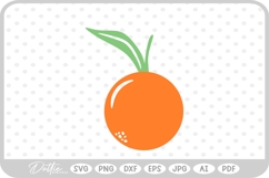 Orange Citrus Fruit SVG PNG DXF Product Image 1