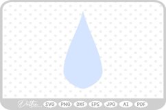 Rain Drop SVG PNG DXF Product Image 1