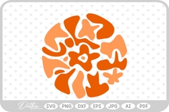 Abstract Flower Pattern Wavy SVG PNG DXF Product Image 1