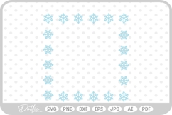 Christmas Winter Frame Border Background SVG PNG DXF Product Image 1