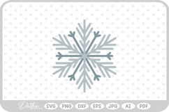 Snowflake Snow Winter Christmas SVG PNG DXF Product Image 1
