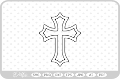Praying Hands Religious Jesus Christian Cross SVG PNG DXF Product Image 1