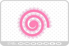 Rolled Flower SVG PNG DXF Product Image 1